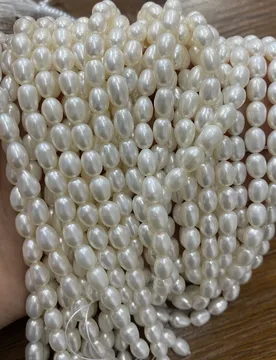 AAA Natural Freshwater Pearl Rice-Shaped Pearl 2/3/4/5/6/7mm Jewelry Making DIY Necklace Bracelet Earrings Accessory Chain 36cm - Aliexpress - FashionsVida