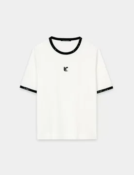 T-Shirt mit Logo-Stickerei female - 38 - FashionsVida