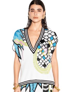 TOP CON SCOLLO Donna Akep A V