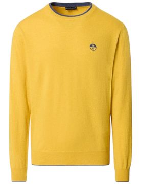 Maglione pullover giallo in misto cashmere 699775