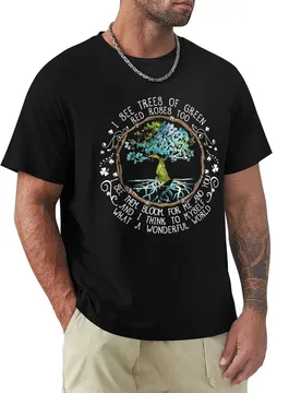 I See Trees of Green Red Roses Too What A Wonderful World T-Shirt Quick Dry Light Sports T-Shirt - Aliexpress - FashionsVida