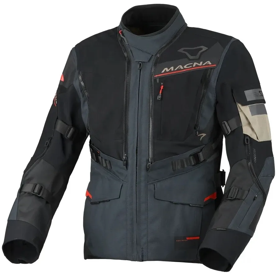 Giubbotto Moto Flexodus Nero / Blu taglia M - Macna - FashionsVida