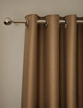 Velvet Eyelet Ultra Thermal Curtains Bronze - M&S - FashionsVida