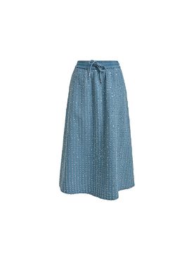 Midirock blau 48 damen