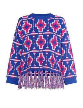 IZIA Jersey azul / rosa / blanco