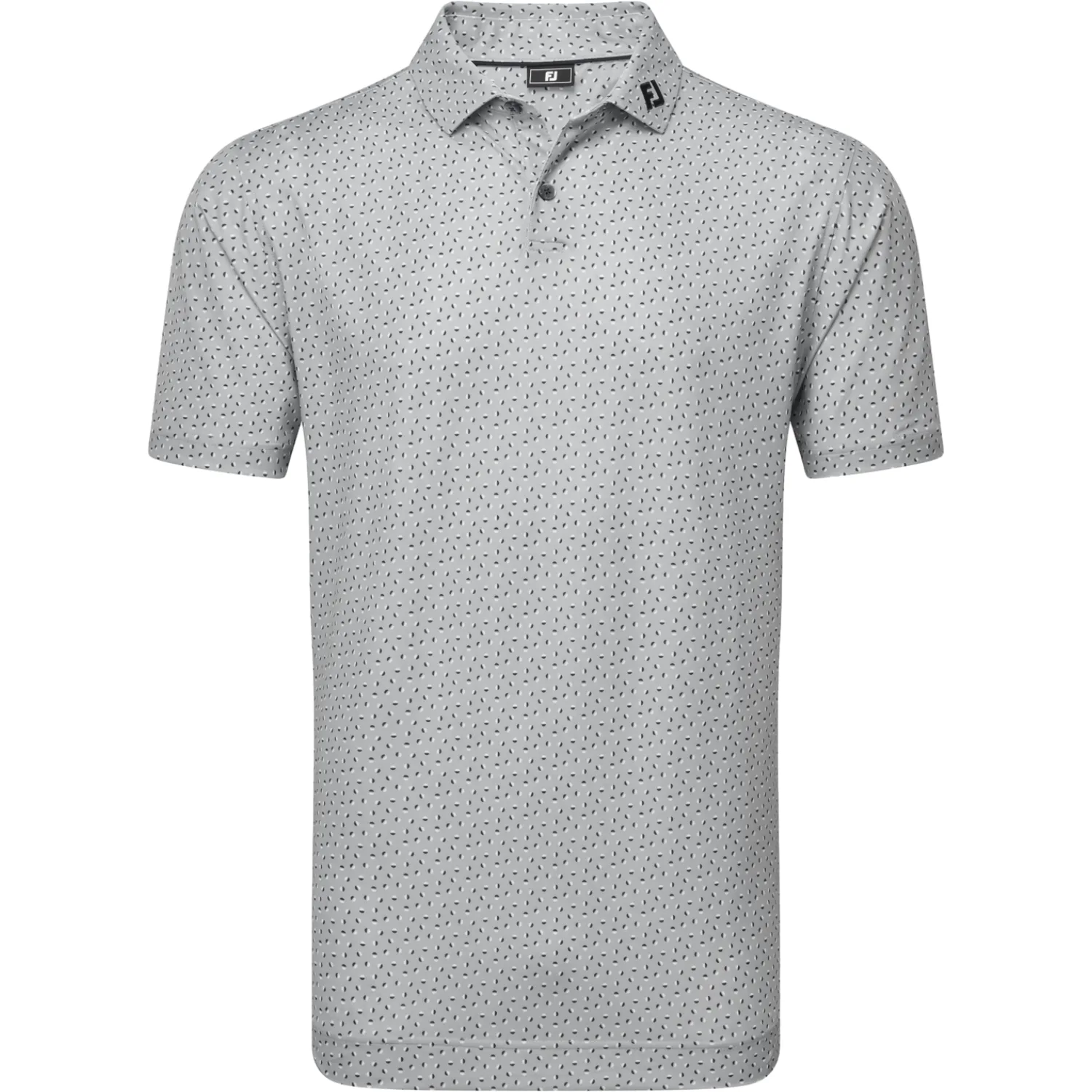 Polo Bounce Print Pique, grau s - FootJoy - FashionsVida
