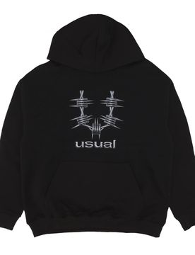 Felpa Leggera Cappuccio Uomo Metal Hoodie Black