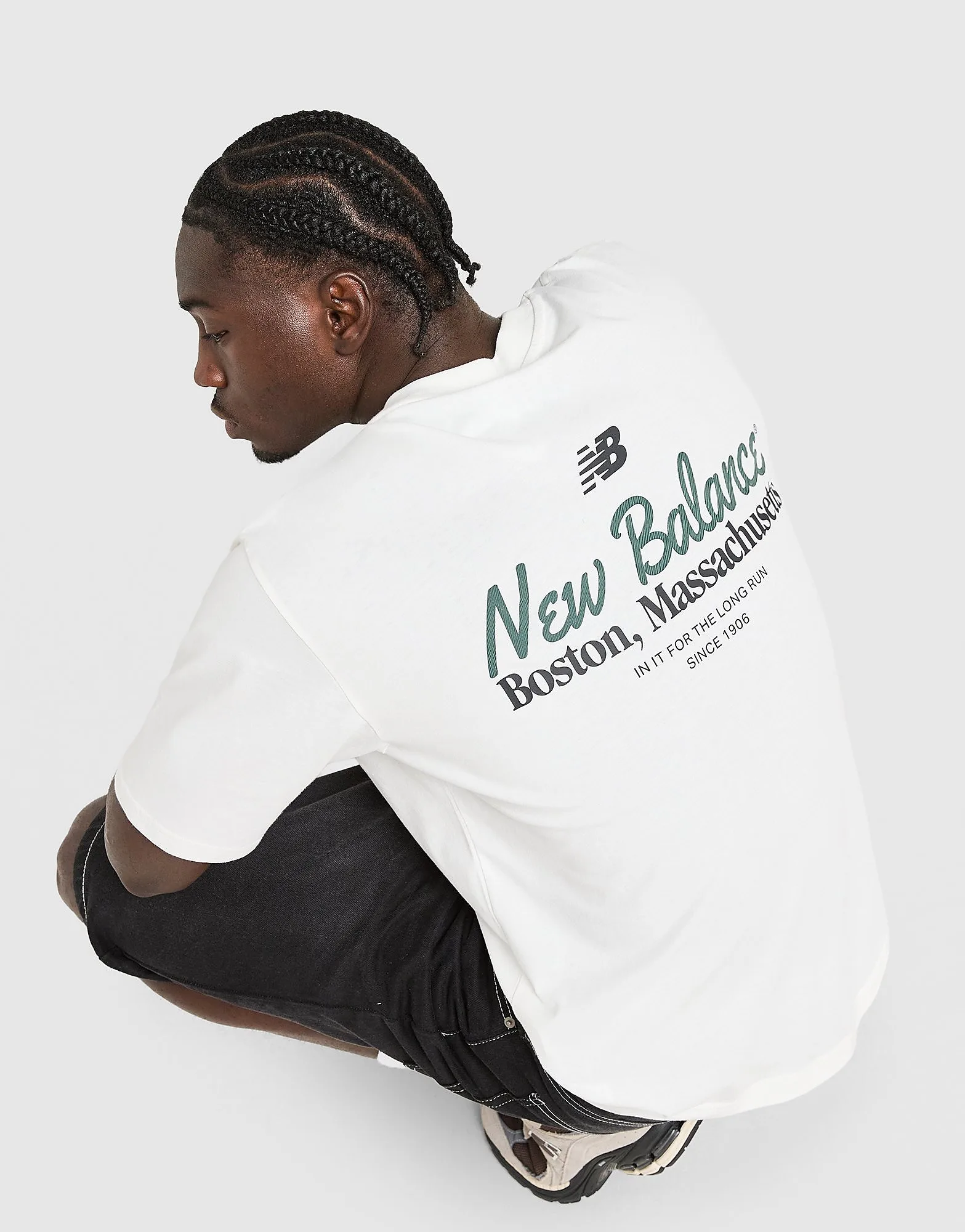 Stack T-Shirt - Herren, Weiss - male - Size: L - New Balance - FashionsVida
