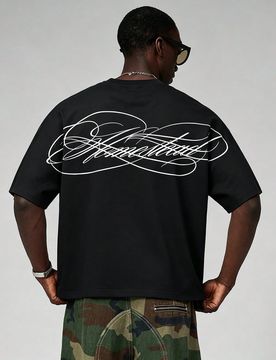 Camiseta casual de verano para hombre con estampado de letras