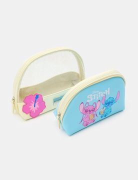 Confezione da 2 borse da toilette Lilo & Stitch - multicolor