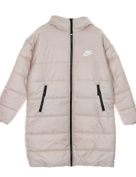 Piumino Lungo Donna W Therma Fit Repel Classic Hooded Parka Pink Oxford/black/white