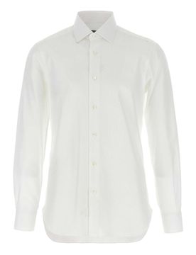 Camicia di cotone a nido d'ape
