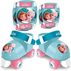 Set Patines Coderas-Rodilleras Frozen