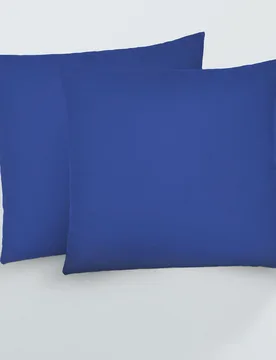 Feinjersey-Kopfkissenbezug Doppelpack saphir, 2x 40x40 cm - Biberna - FashionsVida