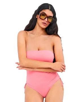 Maillot De Bain Bandeau Neckline Wire-free