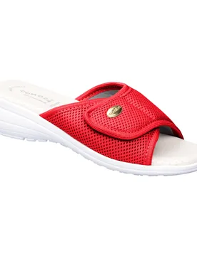Damen-Pantolette „La Spezia“ 37 rot - MODERNE HAUSFRAU - FashionsVida