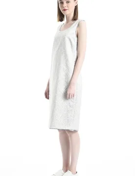 MaxMara silver tunic dress - MaxMara - FashionsVida