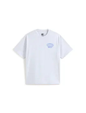 Mens World Tour Loose Short Sleeves Tee - Light Grey - Size Large - Vans - FashionsVida