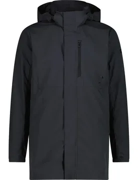 Long Zip Hood Herren Blouson, grau 54