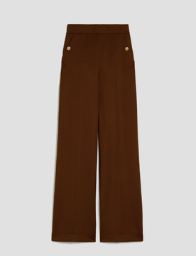 Pantalone ampio donna caffe