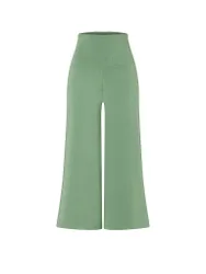 Pantaloni Yoga Culotte Devi da donna verde XS