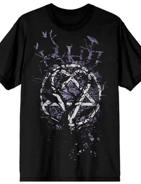 T-Shirt - Crows - S bis 4XL - für Männer - Größe 3XL - schwarz - Lizenziertes Merchandise! - Männer - male - HIM - FashionsVida