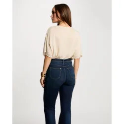 Jersey de mujer escote pico manga corta