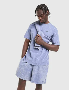 Washed T-Shirt Herren - Herren, Blau - male - Size: L - Nike - FashionsVida