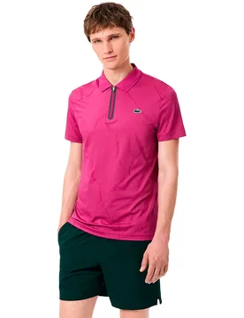 Dimitrov Collection Short Sleeve Polo Rubine Red M - Lacoste - FashionsVida