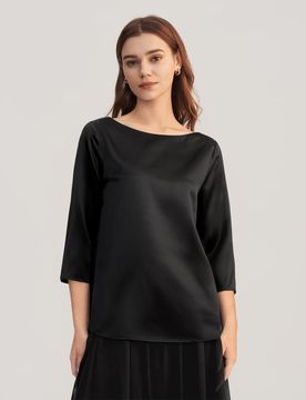 Camicetta Donna Seta Elasticizzata Elegante L
