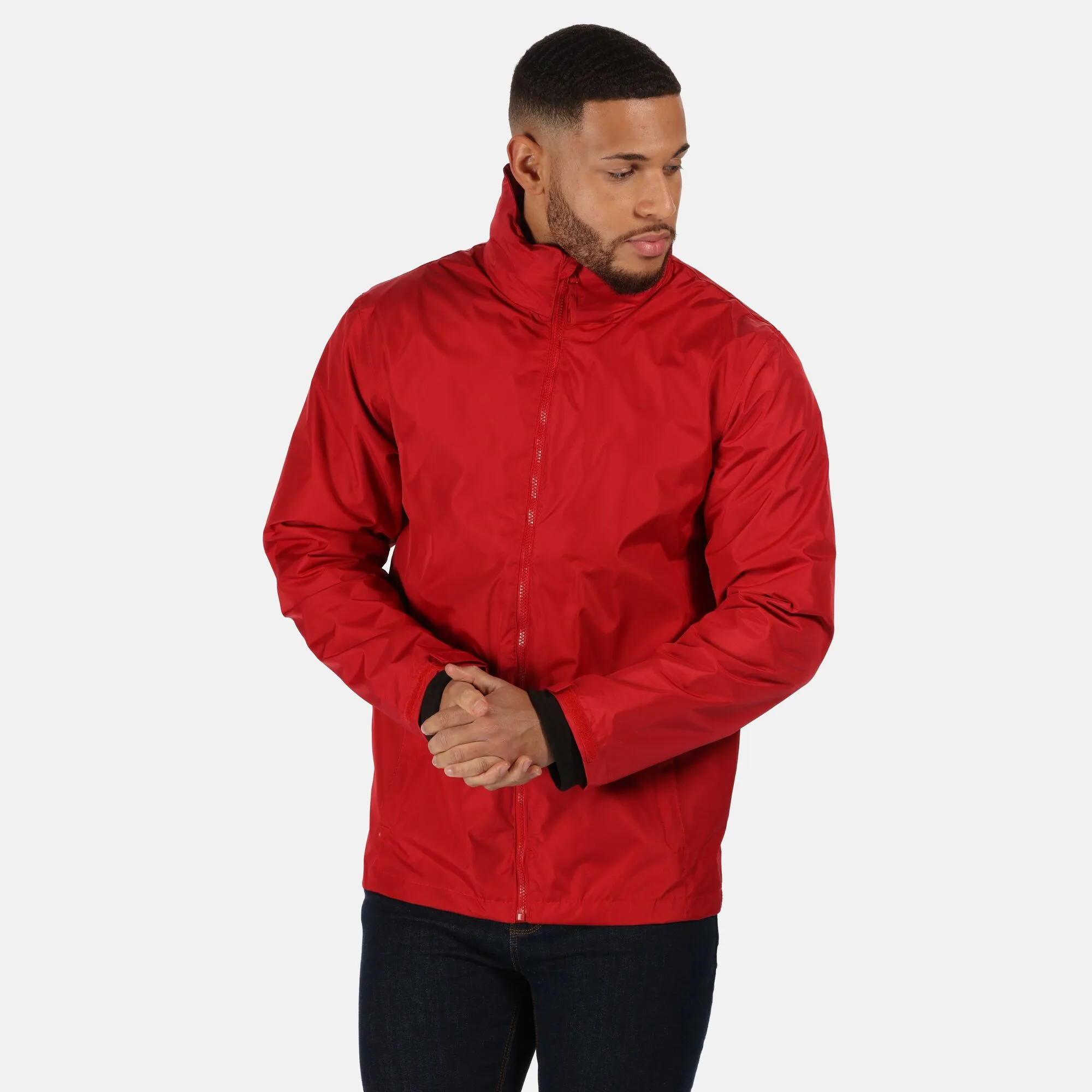 Mens Classic Waterproof Jacket (Classic Red/black) - Size Large - Regatta - FashionsVida