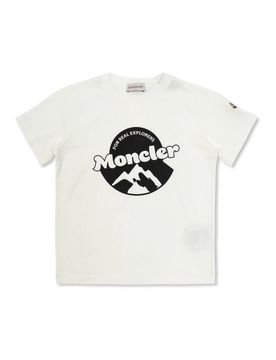 Moncler Jr T-shirt logo-stampa