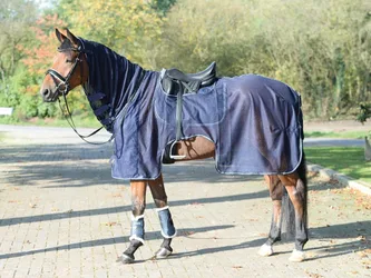 Ausreitdecke MOSKITO II denim (grey) 135 cm