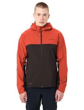 Giacca Moab Rain Glowing Red / Black - Vaude Bike - FashionsVida