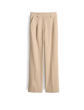 Pantaloni Flared Fit MOIRA beige 40 - Opus Pants - FashionsVida