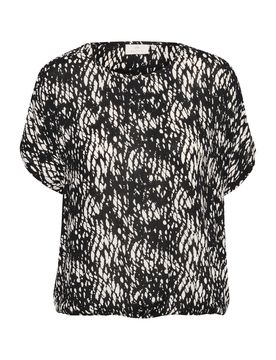Kaffe Blusa 'Amber' negro / blanco