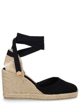 Stylish Heeled Cotton Espadrilles