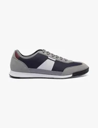 Boss Lace Up Trainers Blue Mix male