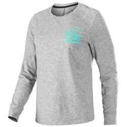 Bicycle Maglia A Maniche Lunghe Stella Merino Melange Mid Gray Ceramic