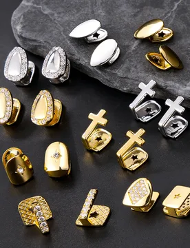 Hip-hop Micro-inlaid Zircon Braces Star Cross Inlaid Zirconia Braces For Women Men Drill Personalized Birthday Body Jewelry Gift - Aliexpress - FashionsVida