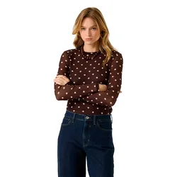 Maglietta A Maniche Lunghe U260011 Hazel Bloom S
