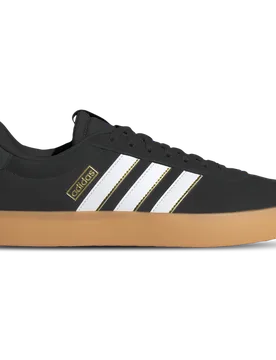 VL Court Men's Sneakers - Black - Size 10.5 - Leather - Black - Size: 10.5 - Adidas - FashionsVida