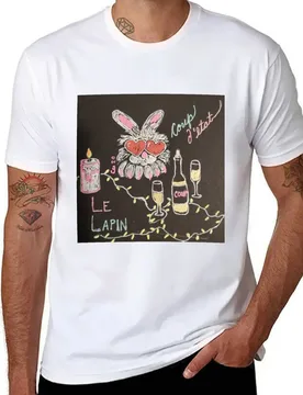 Le Lapin the Heart Shaped Glasses Rabbit T-Shirt man t shirt cotton anime tshirt T-Shirt - Aliexpress - FashionsVida