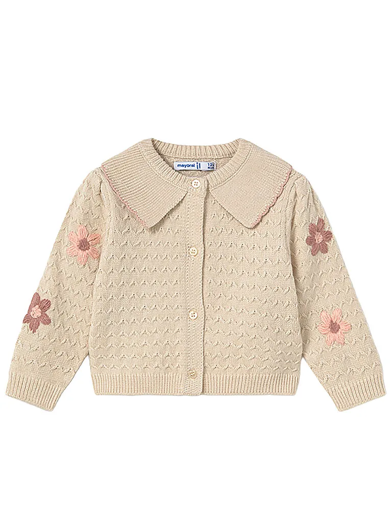 Cardigan per neonata crema 92 - Mayoral - FashionsVida