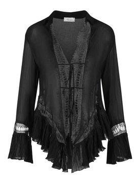 Blumarine Camicia Nera in Viscosa