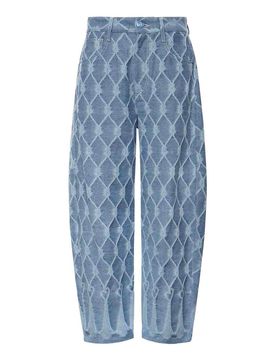 Jeans Jacquard A Palloncino Con Nappe