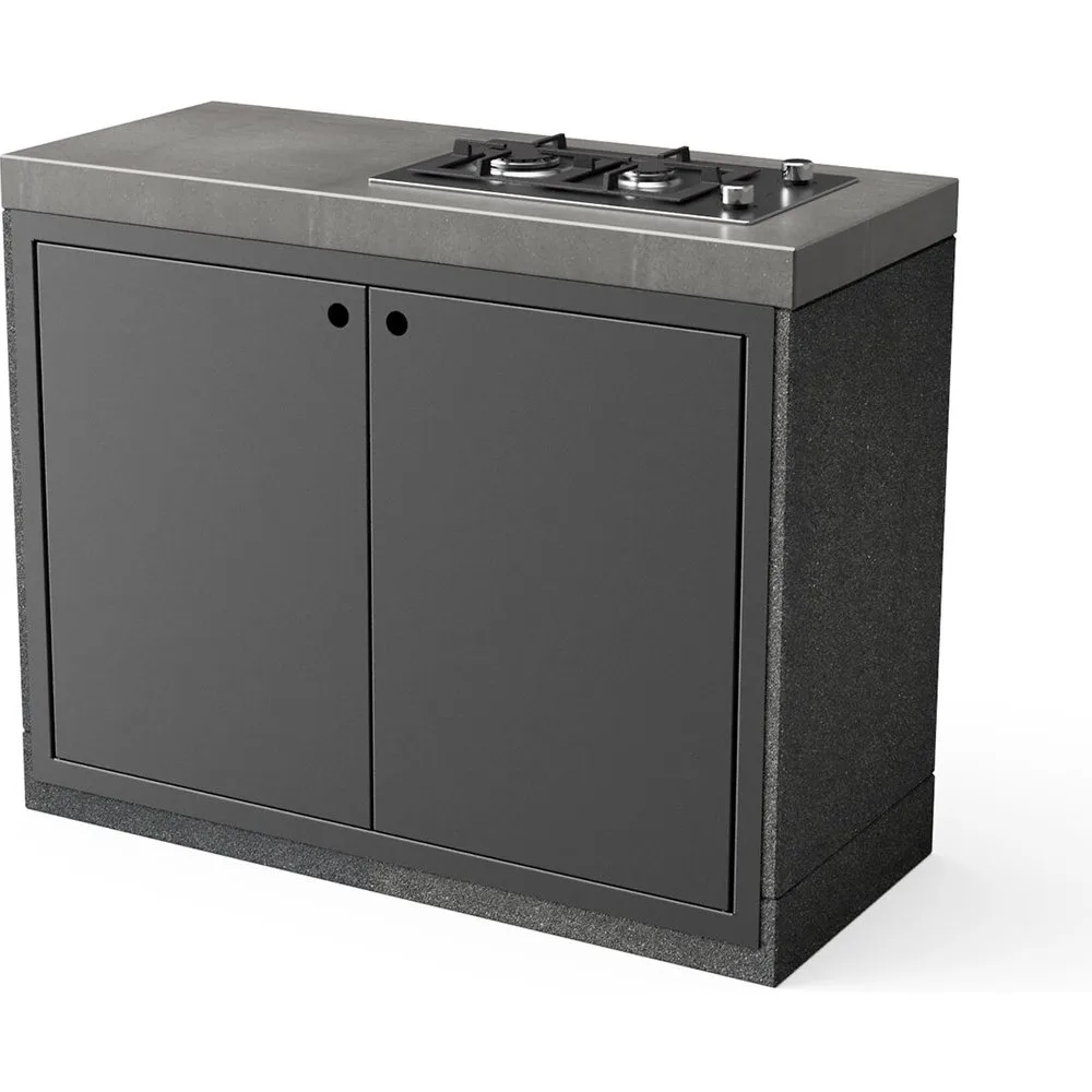 Modulo Tuozi Black Venit 110 Hornilho Gas Y Dupla Puerta Veno - Movelar - FashionsVida