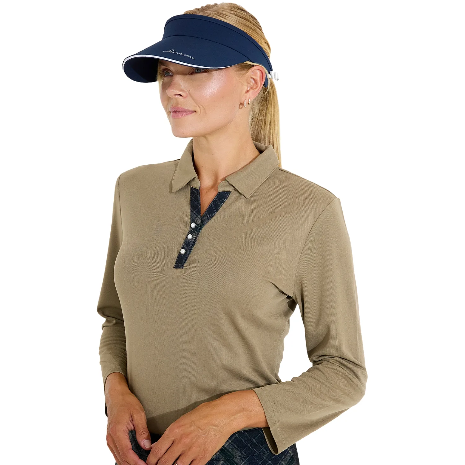 Polo Limerick, langarm, taupe xxl - Abacus - FashionsVida