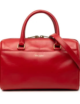 Baby Leather Classic Duffle Satchel - Saint Laurent - FashionsVida