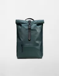 Rolltop Waterproof Backpack Dark Green male